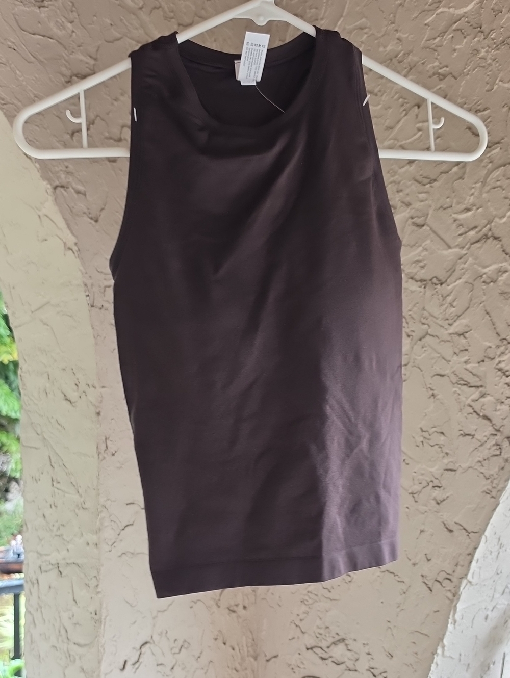 Yogalicious Brown Sleeveless Tank Top